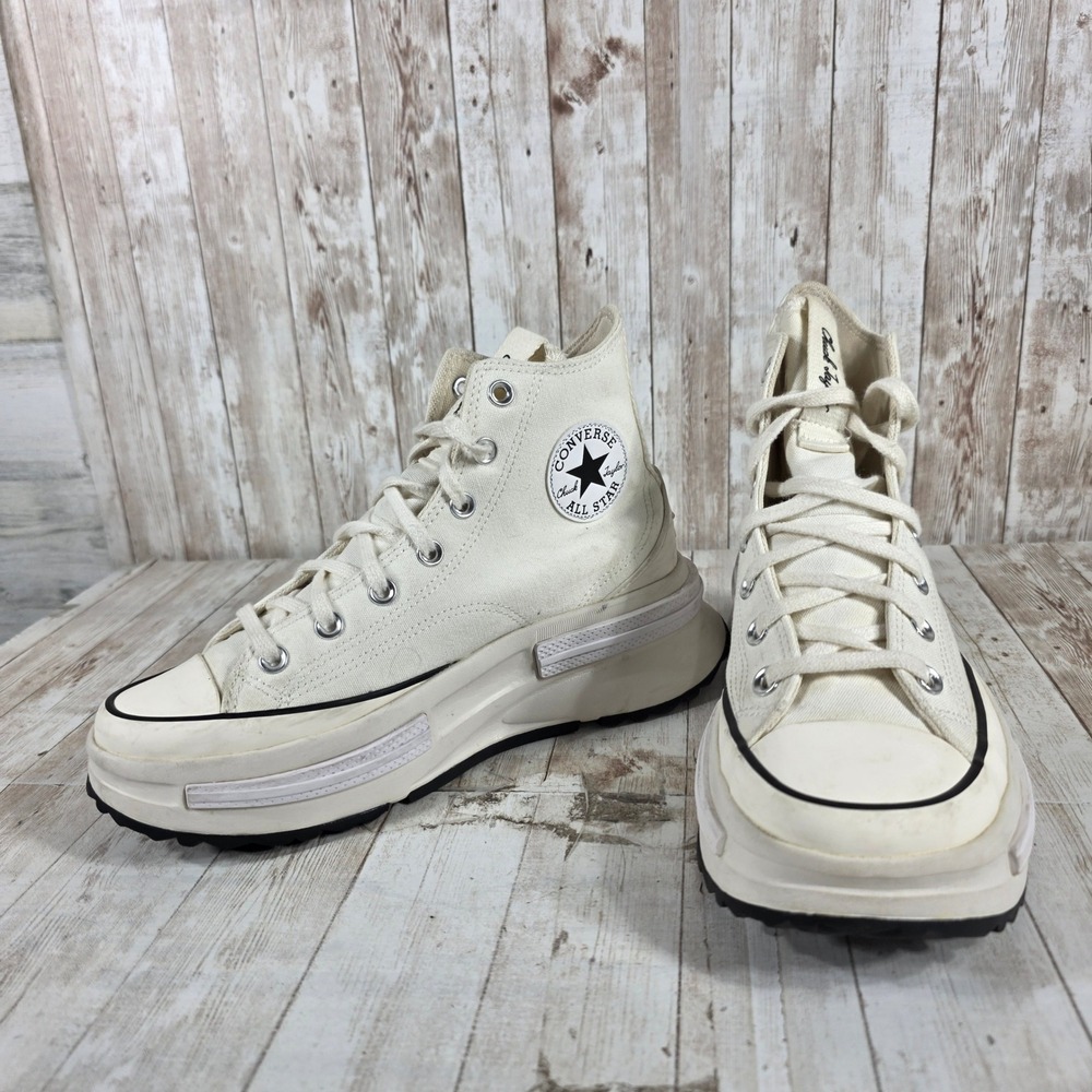 Converse Run Star Legacy CX High Top Egret Black A00868C Womens 8.5 Mens 7 - Picture 5 of 8